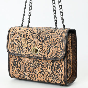 American Darling Small Crossbody Beautifully Hand Tooled Genuine Leather women bag western handbag purse